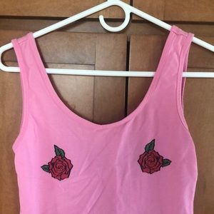 Forever 21 rose nip pink bodysuit